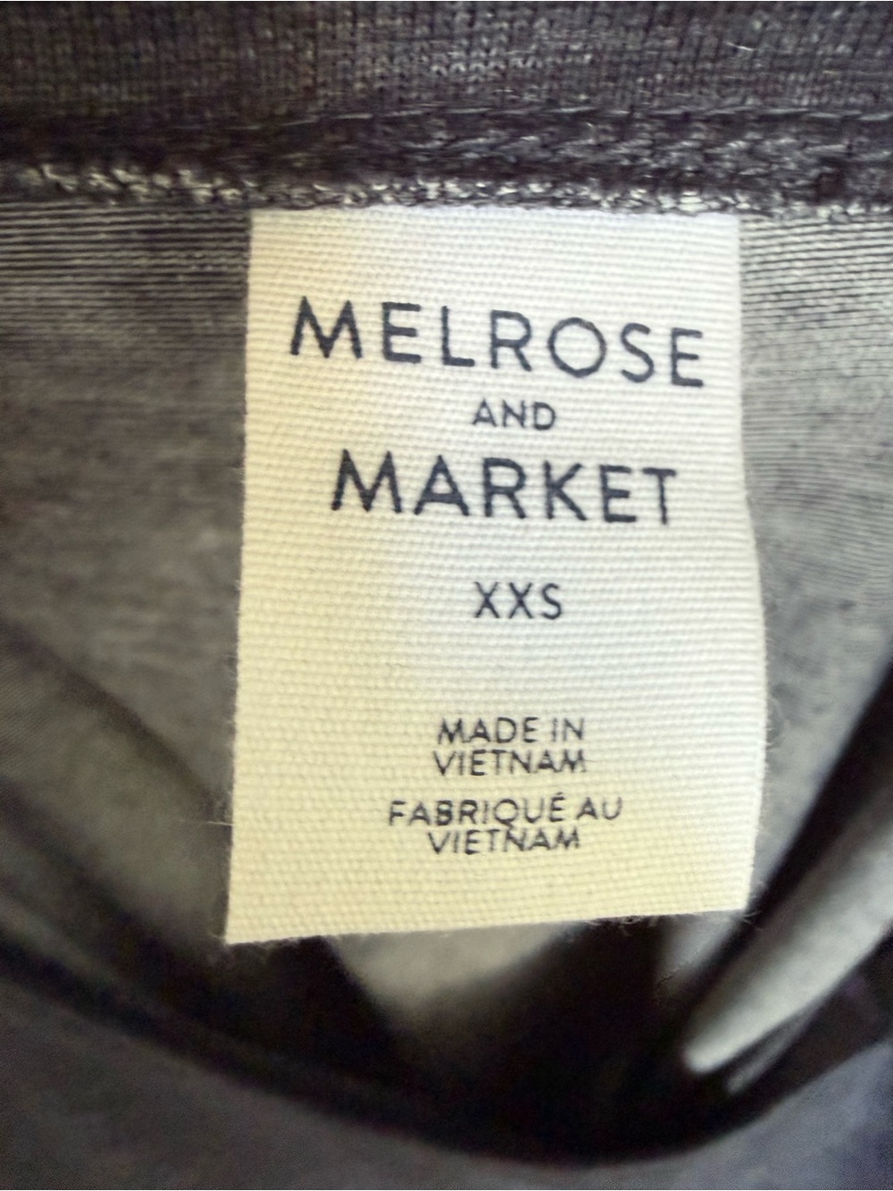 NWT Melrose and Market Dark Blue Navy Heathered Dress Sleeveless Ruched Bodycon - Picture 7 of 13